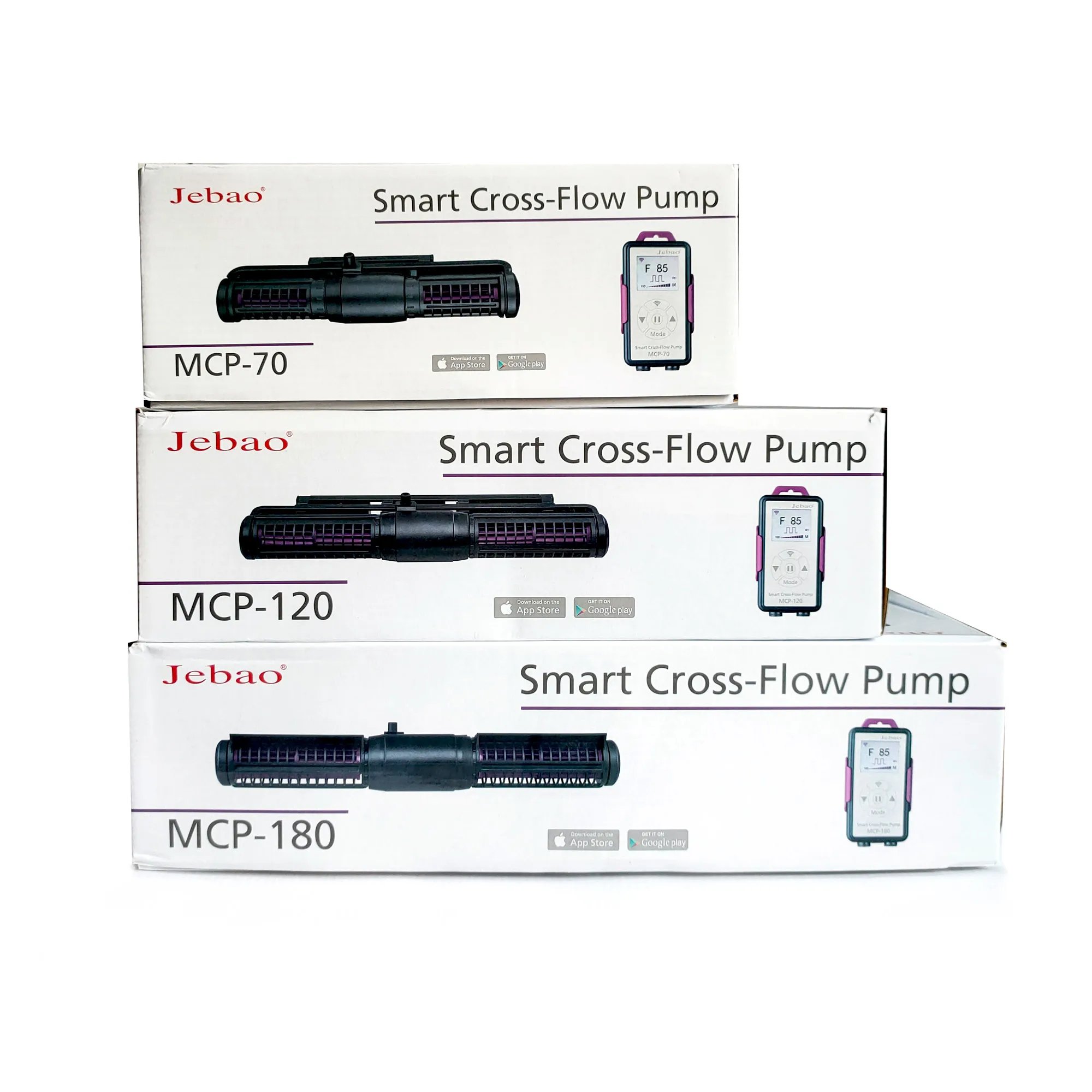 Jebao MCP Series Wifi Control LCD Display Cross Flow Marine Aquarium Wave Pump 70 90 120 150 180 Fish Tanks Accessories