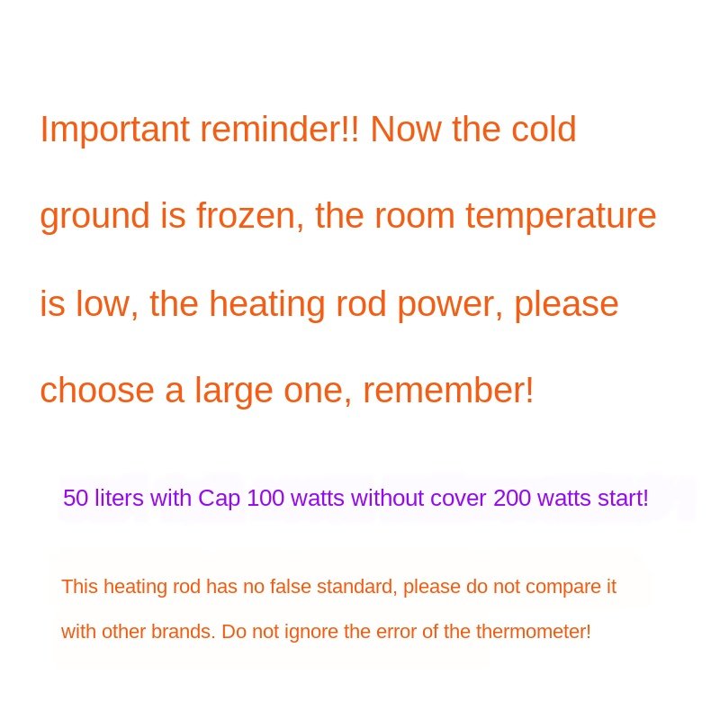 Aquarium glass constant temperature diving heater