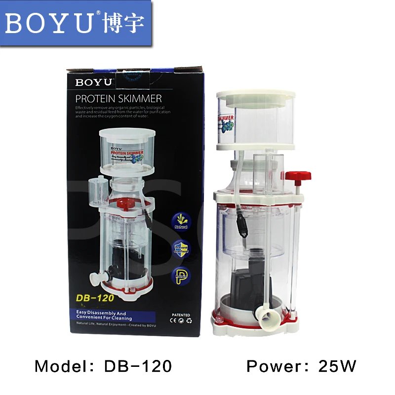 BOYU brand DB-120 DB-150 DB-200 DB-250 Coral Reef Protein Skimmer for Marine Aquarium
