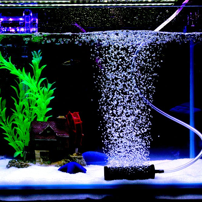 5mm port Aquarium Fish Tank Cylinder Aeration Air Bubbles Stone