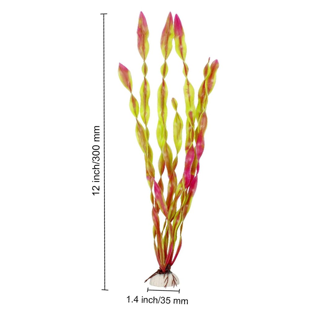 Aquarium Artificial Plastic Plants Decoration Artificial Seaweed Water Plants for Aquarium, Fish Tank Plant Decorations 10 PCS