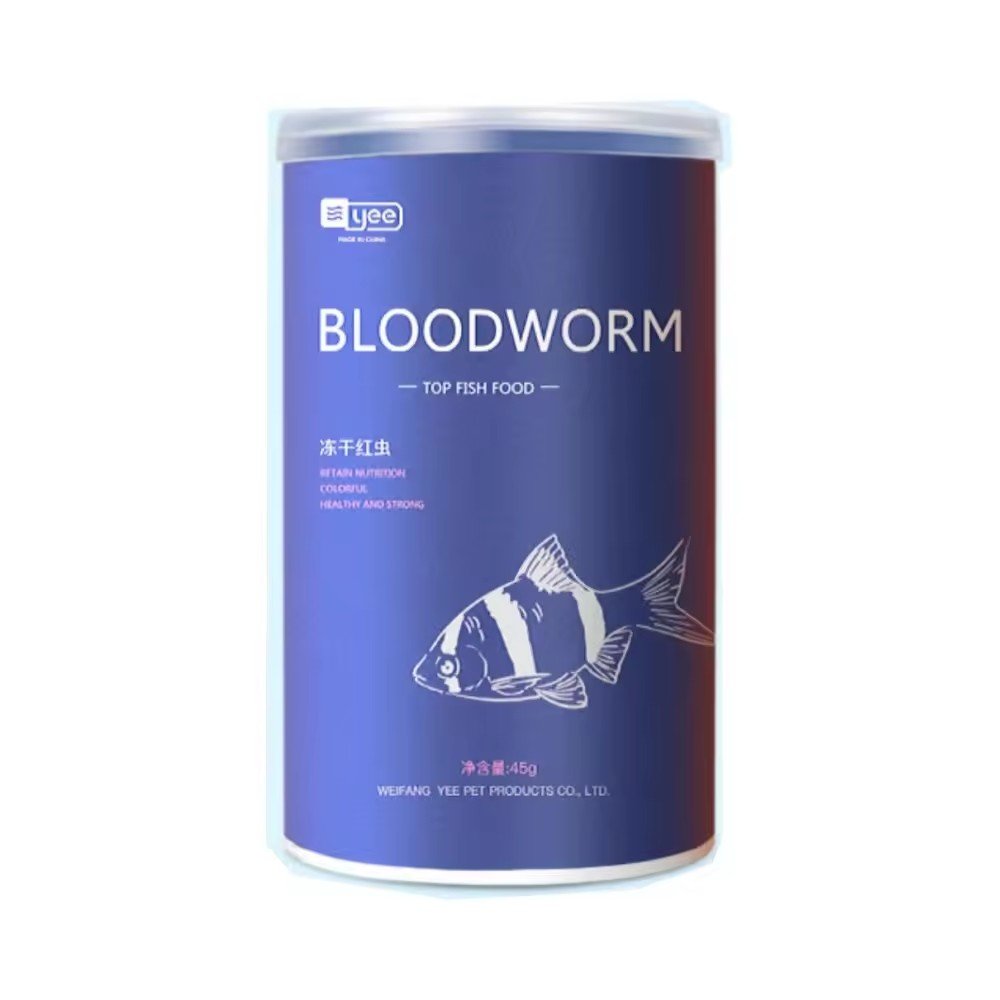 Fish Food Freeze-dried Red Worms High Protein Content Aquarium Ornamental Fish Food Factory Wholesale Fish Food