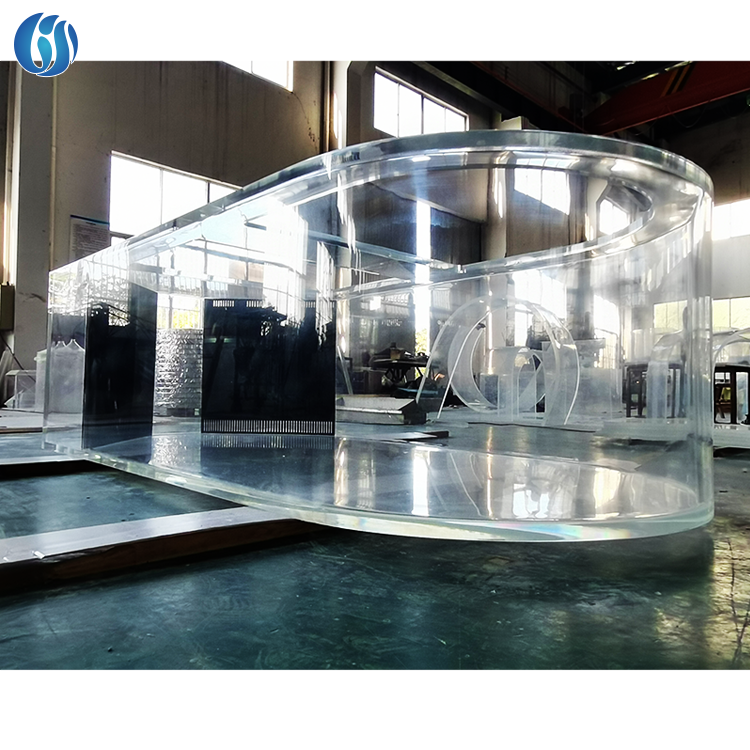 Factory Custom Organic Plant Acrylic Led Aquarium Fish Tank Cylinder Fish Tank Acrylic
