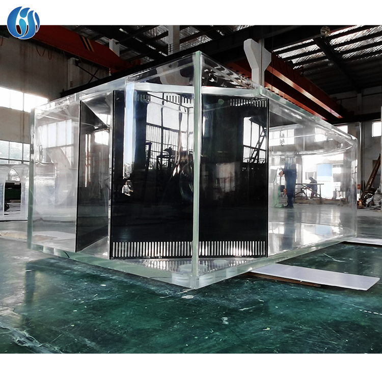 Factory Custom Organic Plant Acrylic Led Aquarium Fish Tank Cylinder Fish Tank Acrylic