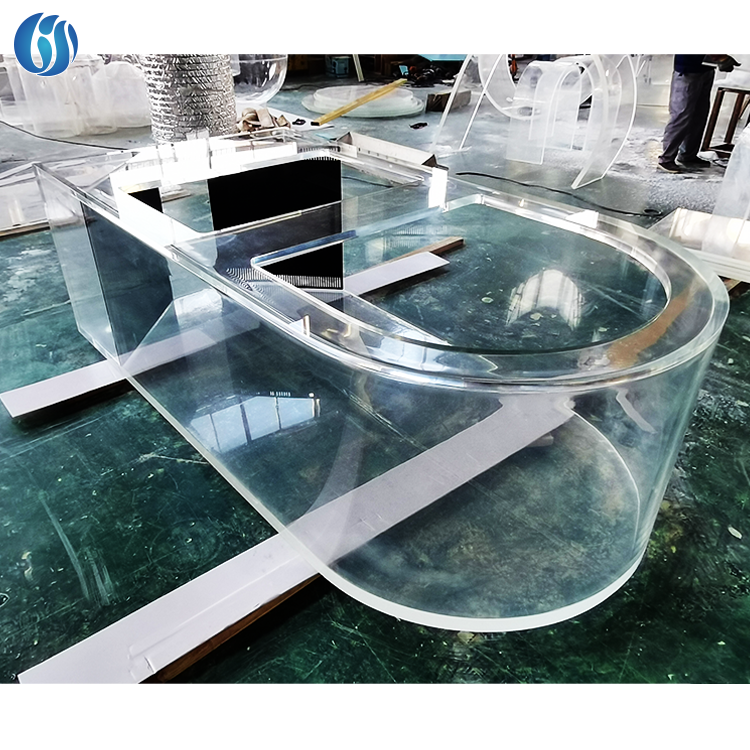 Factory Custom Organic Plant Acrylic Led Aquarium Fish Tank Cylinder Fish Tank Acrylic