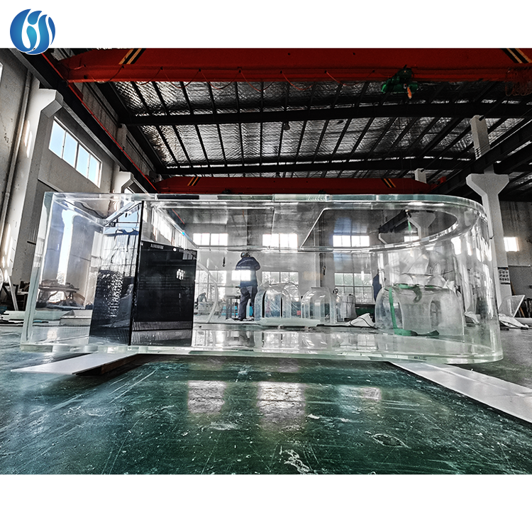 Factory Custom Organic Plant Acrylic Led Aquarium Fish Tank Cylinder Fish Tank Acrylic