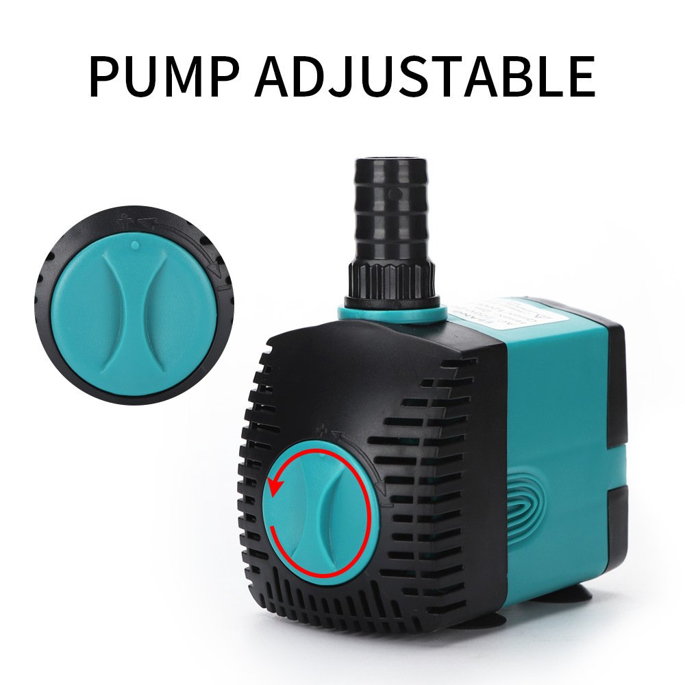 EU 220V-240V 3-60W Aquarium Submersible Water Pump Fountain Filter Fish Pond Quiet Water Pump Tank Fountain Side Suction Pump