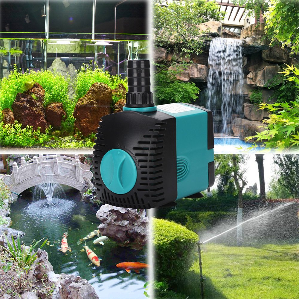 EU 220V-240V 3-60W Aquarium Submersible Water Pump Fountain Filter Fish Pond Quiet Water Pump Tank Fountain Side Suction Pump