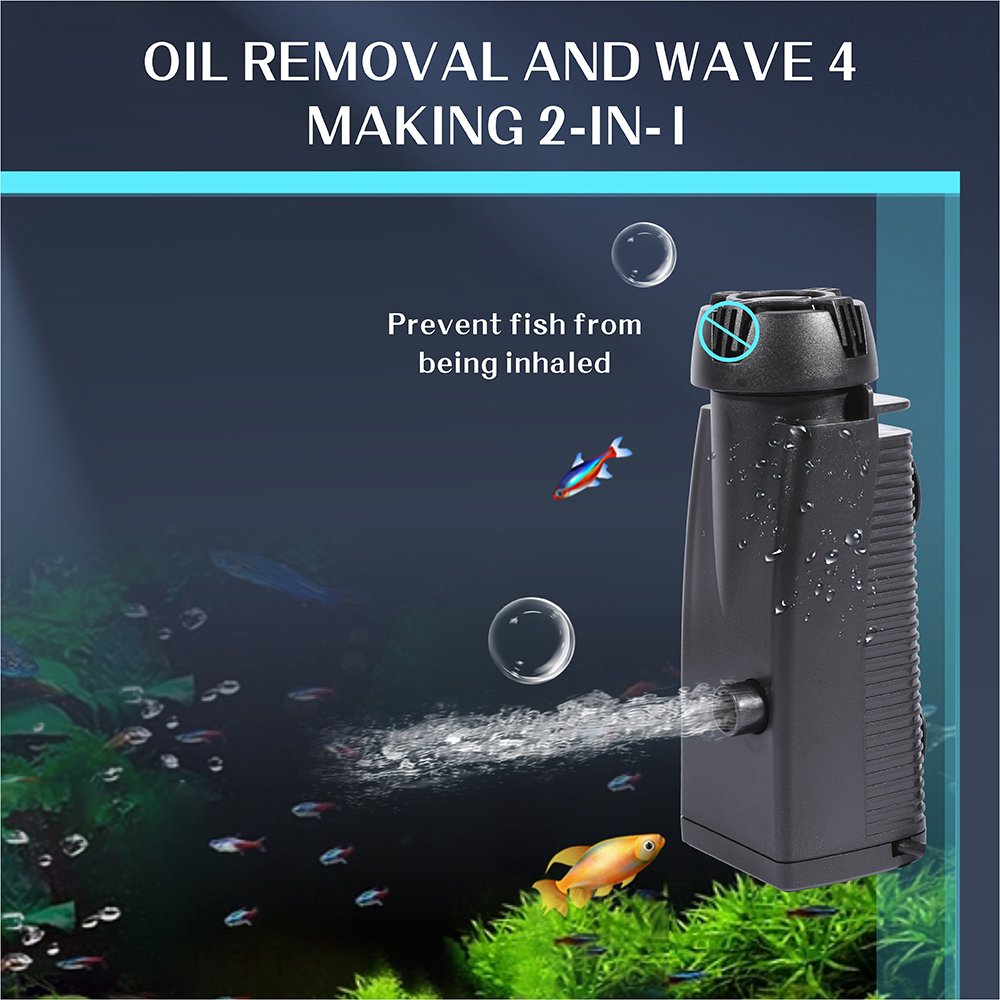Aquarium Accessories Aquarium Oil Filter Fish Tank Filter Surface Protein Skimmer Oil Film Processor Oil Remover