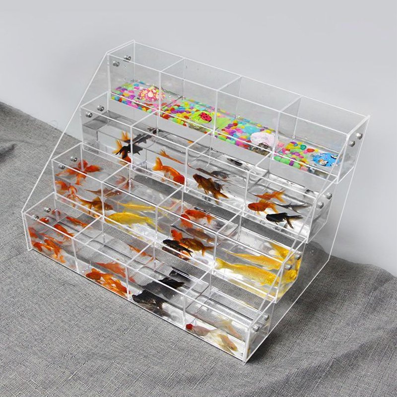 Betta fish tank muti layer ecological fish Aquarium Knock Down Betta Fish Tank Aquarium