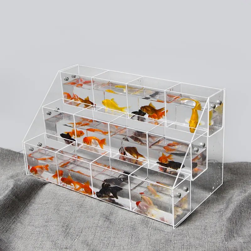 Betta fish tank muti layer ecological fish Aquarium Knock Down Betta Fish Tank Aquarium
