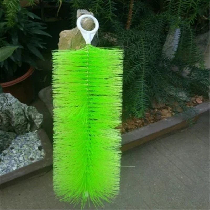 304 Stainless Steel Bristle Brush Fish Pond High Density Filter Brush Aquatic Pets Aquarium Durable Cleaning Tools