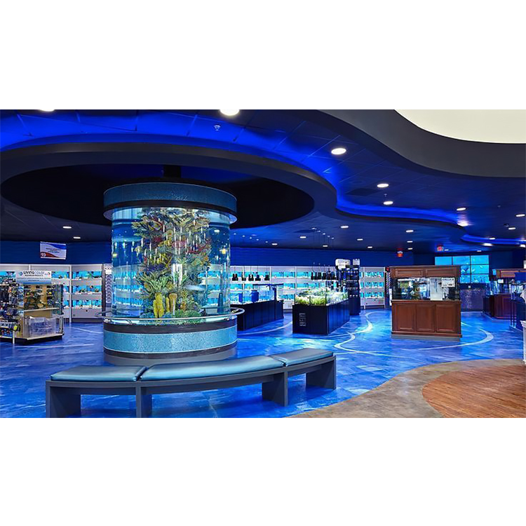 Factory Customized Outdoor Cylindrical Acrylic Aquarium, Super Professional Marine Large Plexi glass Fish Tank@
