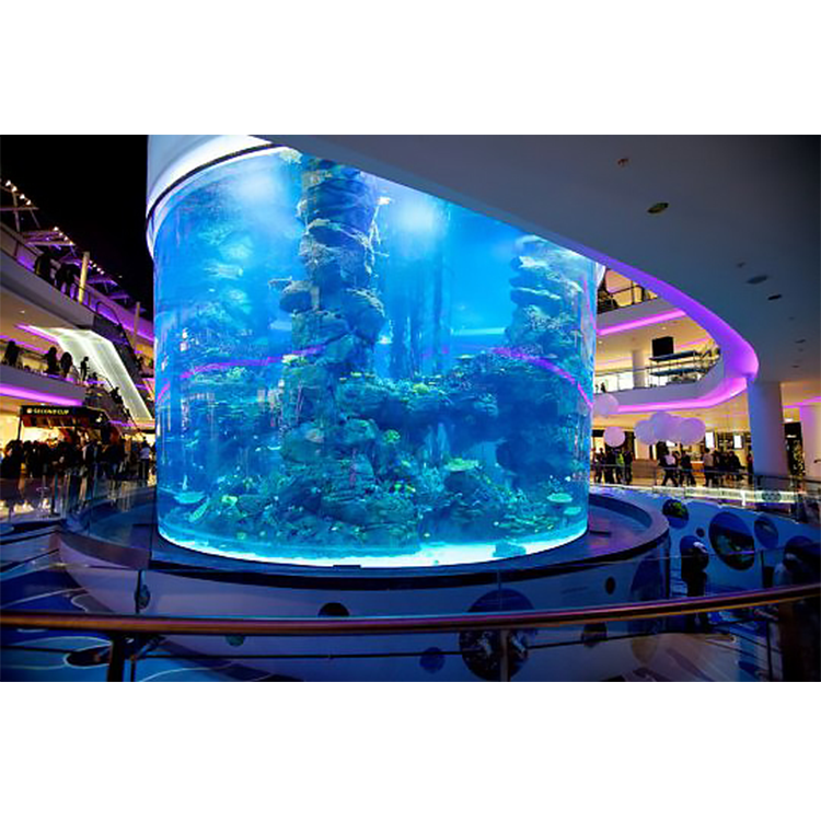 Factory Customized Outdoor Cylindrical Acrylic Aquarium, Super Professional Marine Large Plexi glass Fish Tank@