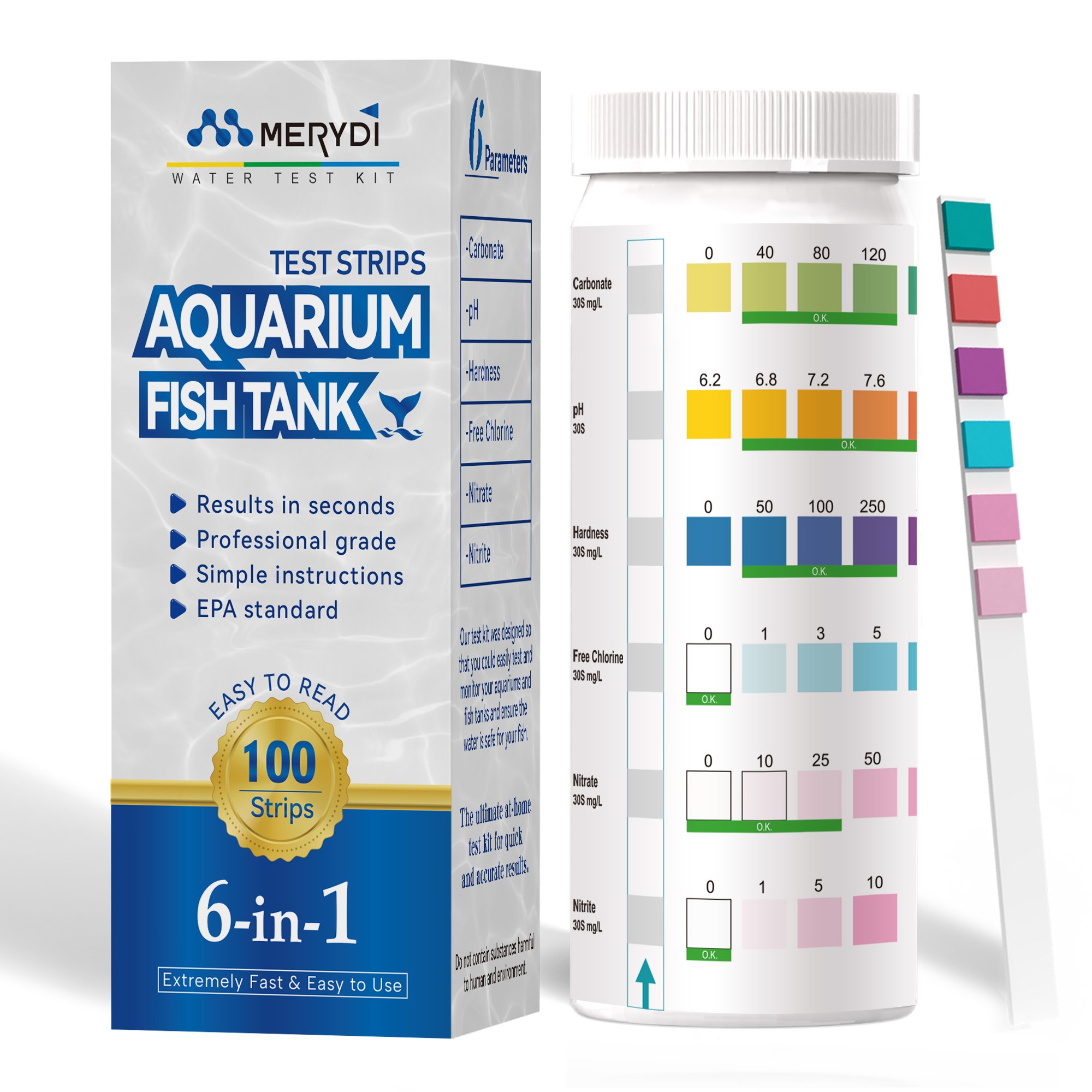 OEM Aquarium Test Kit Manufactory Supplier Water Test Strips For Fish Pond Ammonia