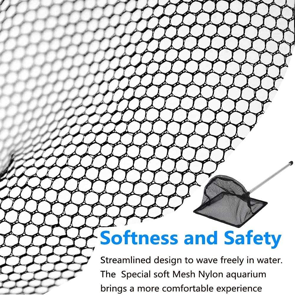 Multi-size Handle adjustable Stainless Steel Long Handle Fine Mesh Aquarium fish net