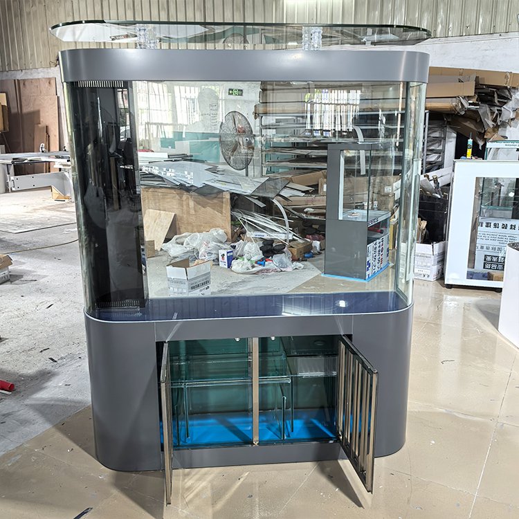 Custom Large Ultra Grey Glass aquarium Fish Tanks Aquarium Tank Fish 150/200/300 gallon large fish tank glass