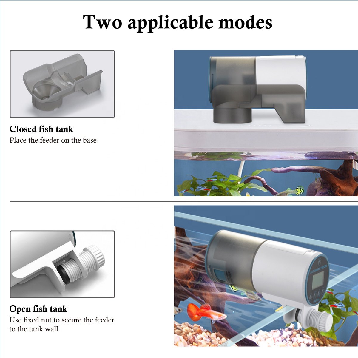 Yuanyou Hot Sale Factory Price Smart fish tank auto automatic fish farm feeder machine for aquarium