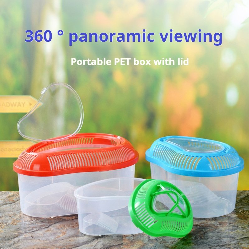 Wholesale Portable Handheld Pet Box Small Plastic Fish Tank Aquarium for Water Usage-Fish Turtle Tank