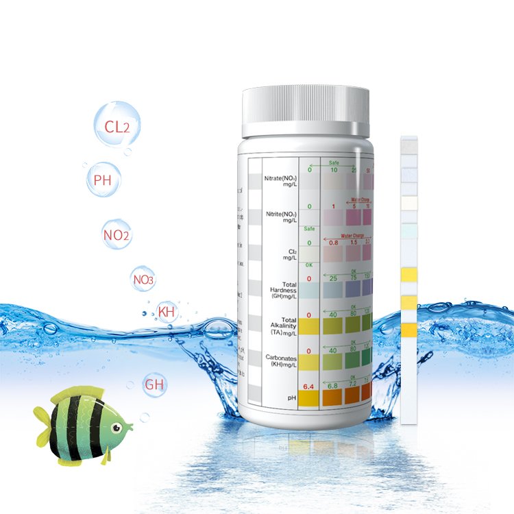 7 in 1 Aquarium Water Test Kit for Freshwater Saltwater Pond Water Fish Tanks, Help Prevent Invisible Problems