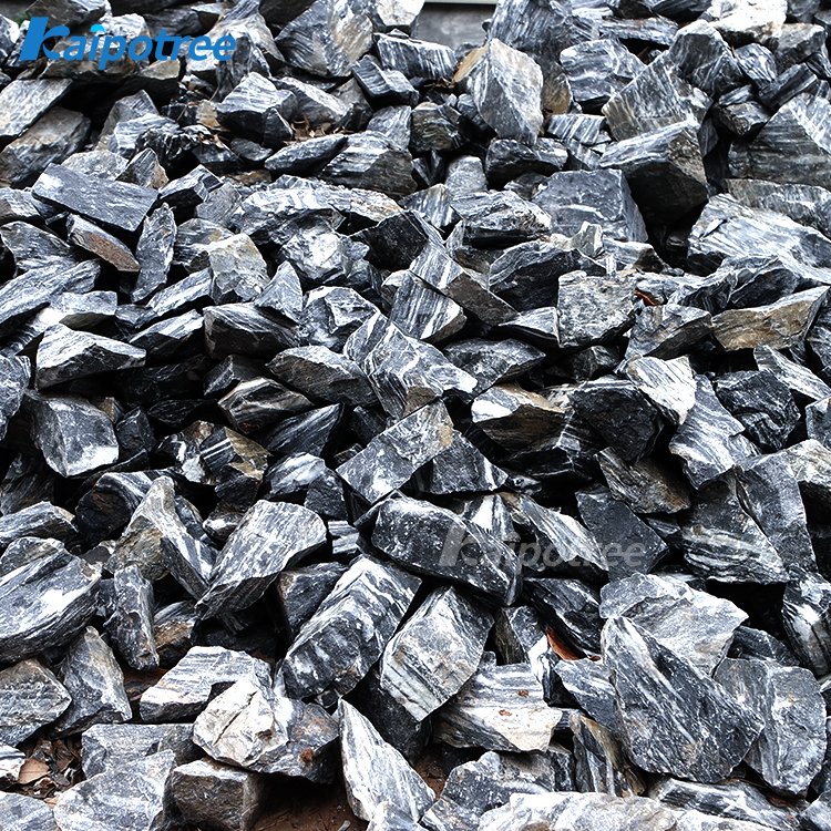Black & White Aurum Rock Stone Acid Wash Seiryu Rock Stone For Fish Tank Decoration