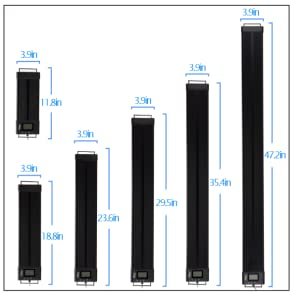 IP68 Waterproof Aquarium Programmable LED Light, Full Spectrum Plant Fish Tank Light Extendable Bracket with LCD Setting Display