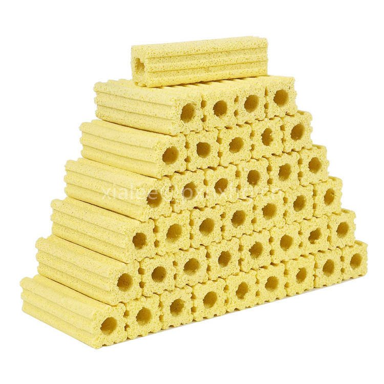 Factory Supply 3.8 Inch 6.2 Inch Long Large Aquarium Filter Media, Ceramic Bio Media Blocks for Sump Tank Pond Fish Tank Media