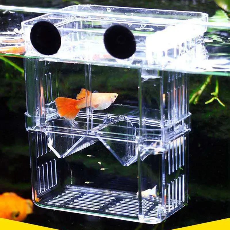 Acrylic Breeder Box Fish Breeding Isolation Box Fish Hatchery Divider Shrimp Clownfish Aggressive Fish Prevent Injured Aquarium