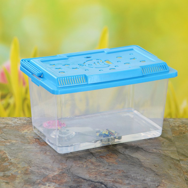 Wholesale Transparent Plastic Aquarium Tank with Turtle and Lizards for Bettas PP Material Water Usage