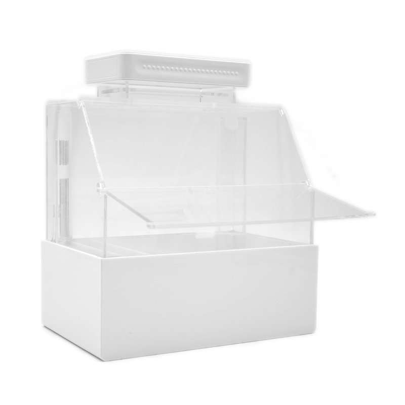 Relaxlines china supplies custom indoor small office home table desktop decoration mini plastic acrylic fish tank aquarium