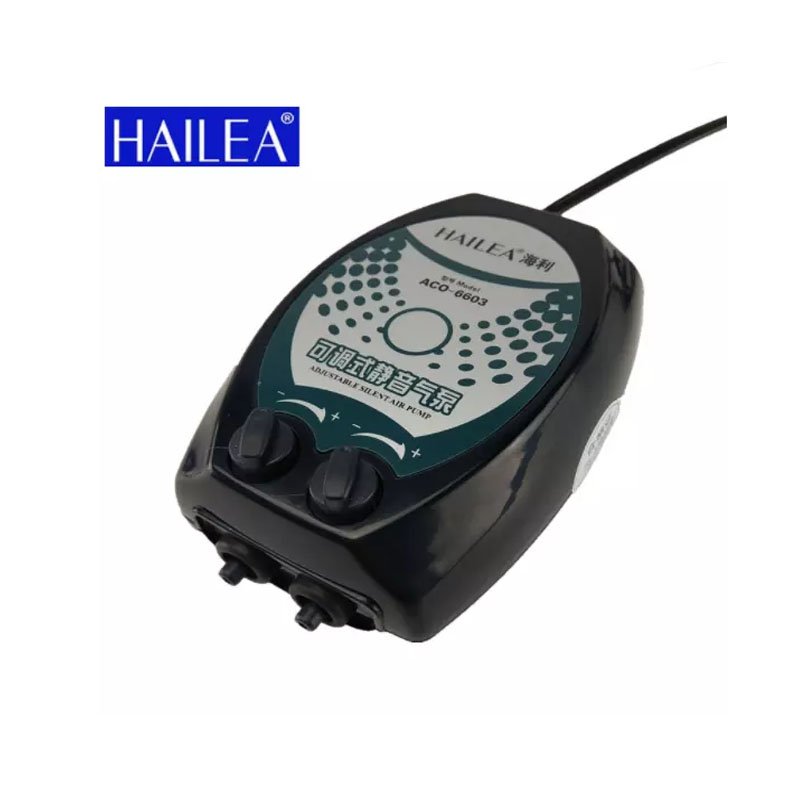 Hailea Air Pumps Fish Tank Oxygen Pump 2W 2.5W 3W 4W 1/2 Outlets Aquarium Accessories Air Compressor ACO-6601 ACO-6602 ACO-6603