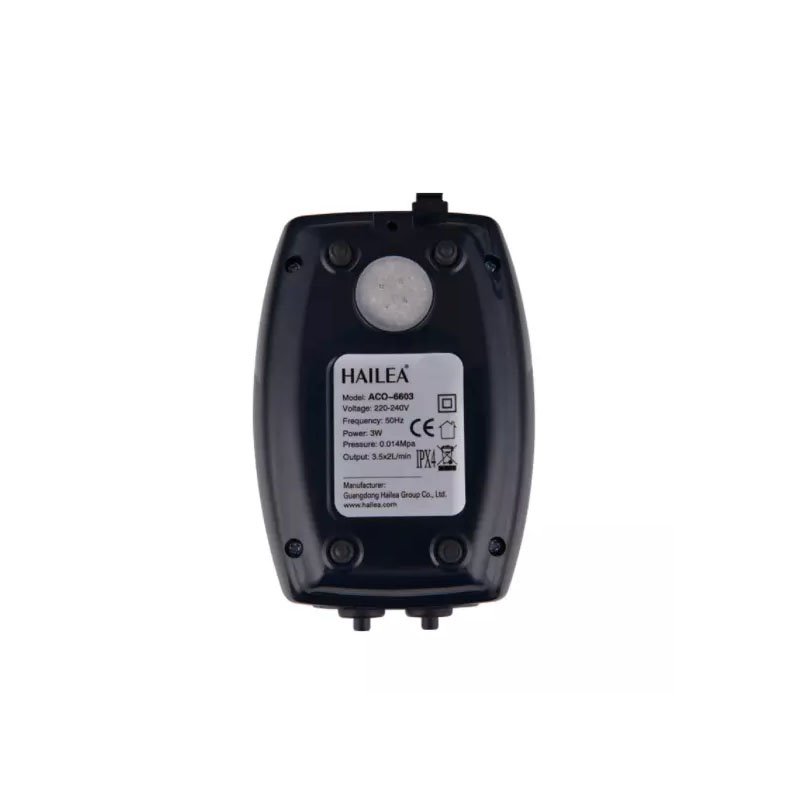 Hailea Air Pumps Fish Tank Oxygen Pump 2W 2.5W 3W 4W 1/2 Outlets Aquarium Accessories Air Compressor ACO-6601 ACO-6602 ACO-6603