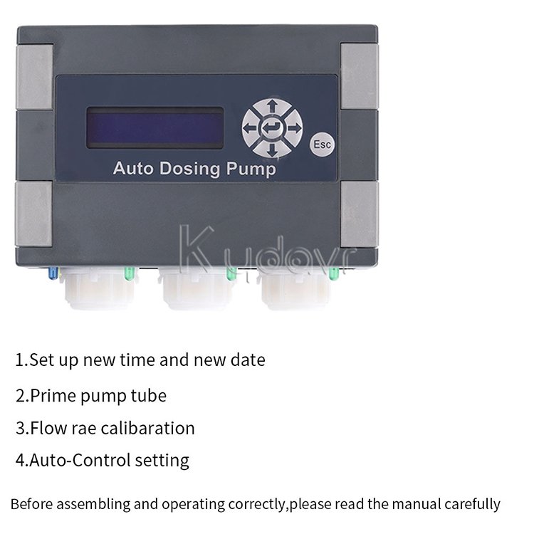 Titration pump multi head automatic peristaltic pump aquarium coral feeder