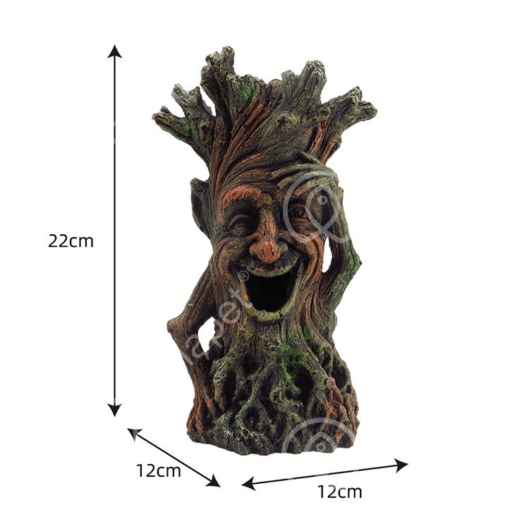 Fish Tank Decorations-Hollow Tree Trunk Aquarium Decoration for Betta Hideout Caves