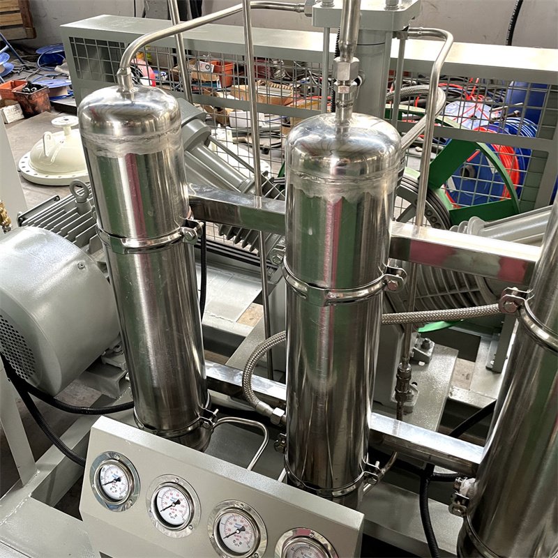 NUZHUO Good Working Efficiency 20 Bar Biogas Filling Machine Gas Compressor Available