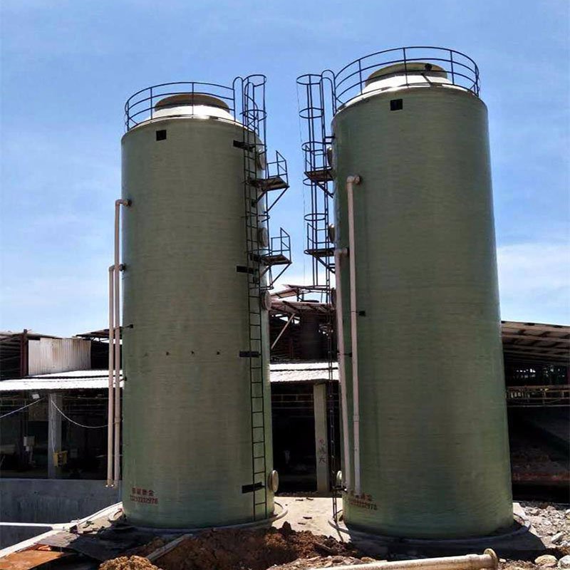Exhaust Gas Treatment Equipment Frp Desulfurization Tower Exhaust Gas Purification Tower