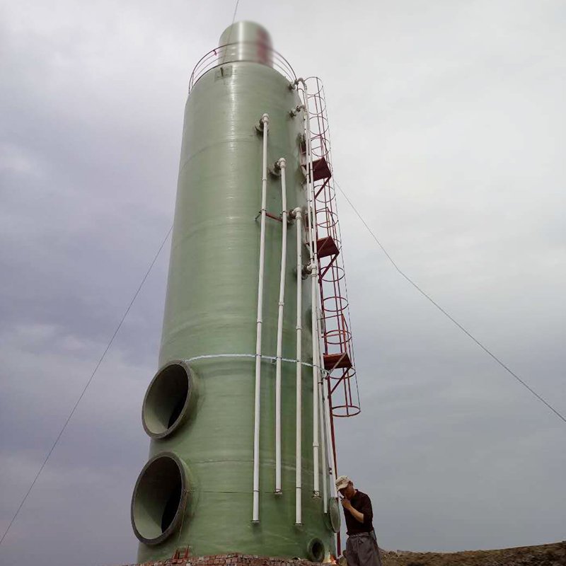 Exhaust Gas Treatment Equipment Frp Desulfurization Tower Exhaust Gas Purification Tower