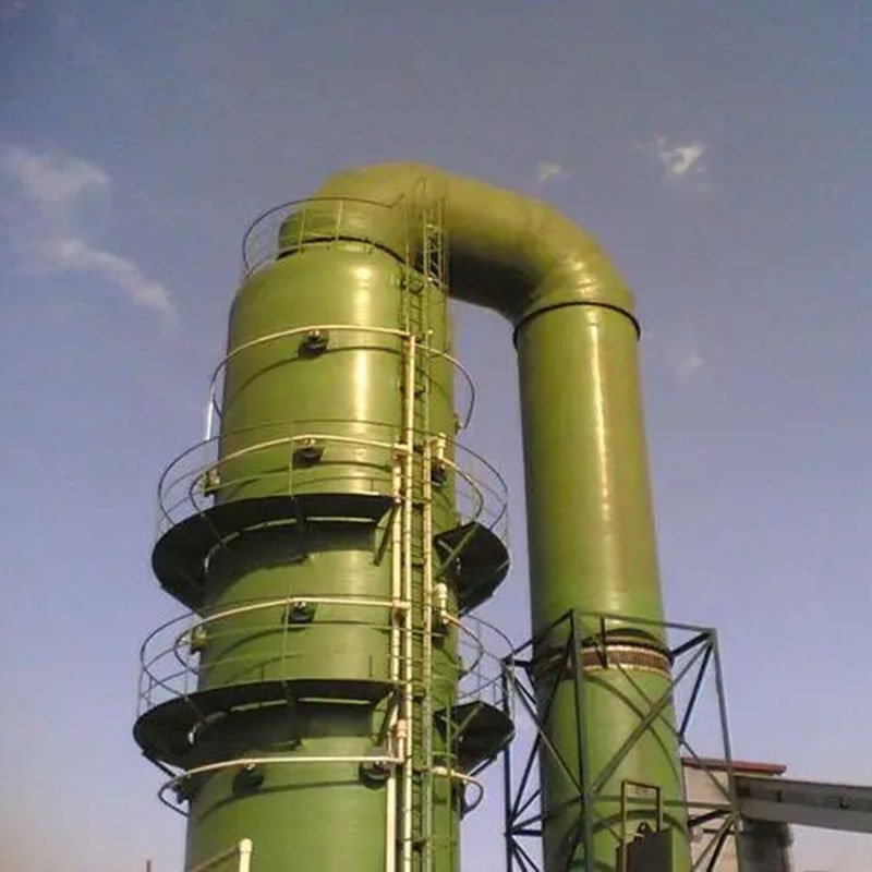 Exhaust Gas Treatment Equipment Frp Desulfurization Tower Exhaust Gas Purification Tower