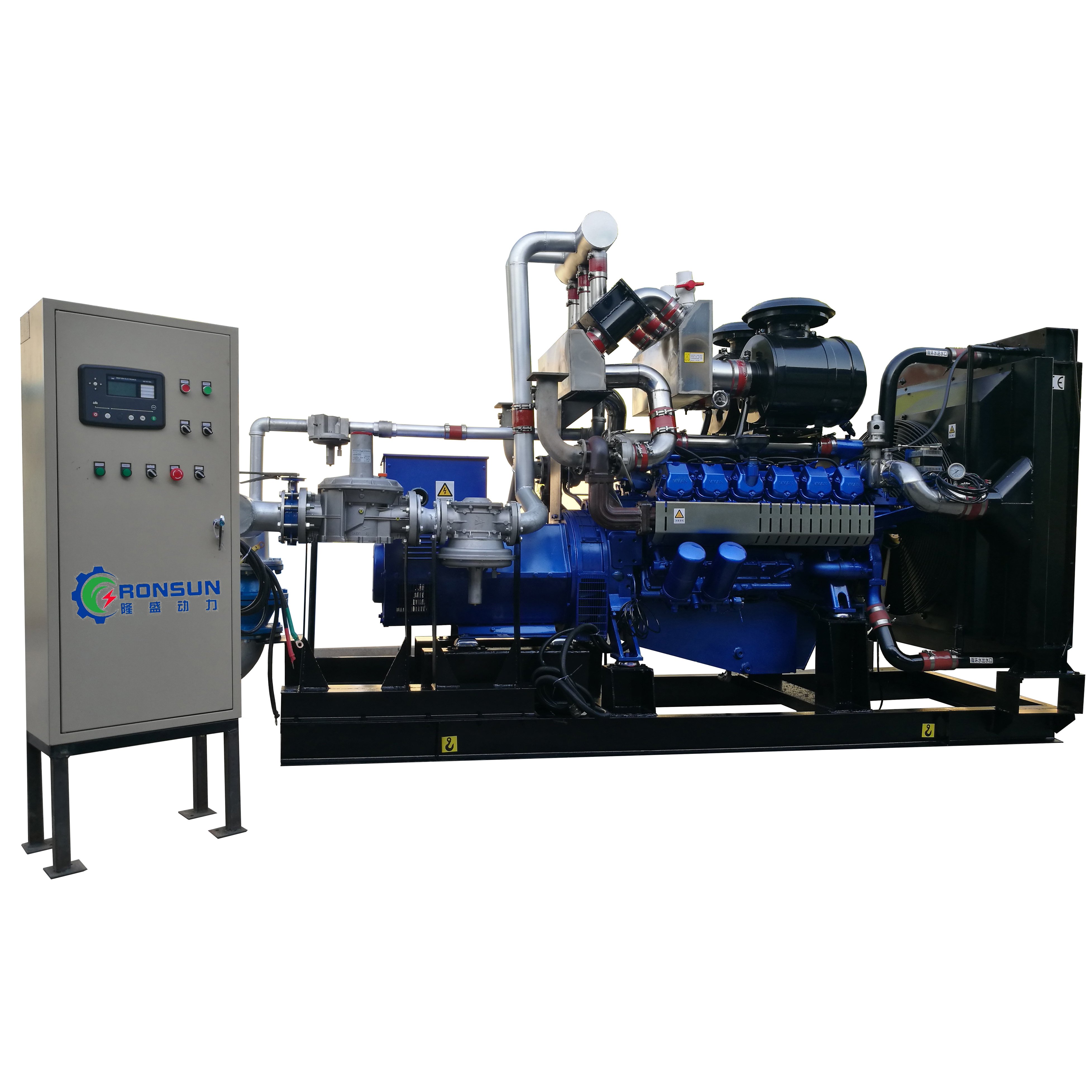 Generador de biogas de 300KW VMAN, generador de biogas de paja de biogas de granja de 375kva