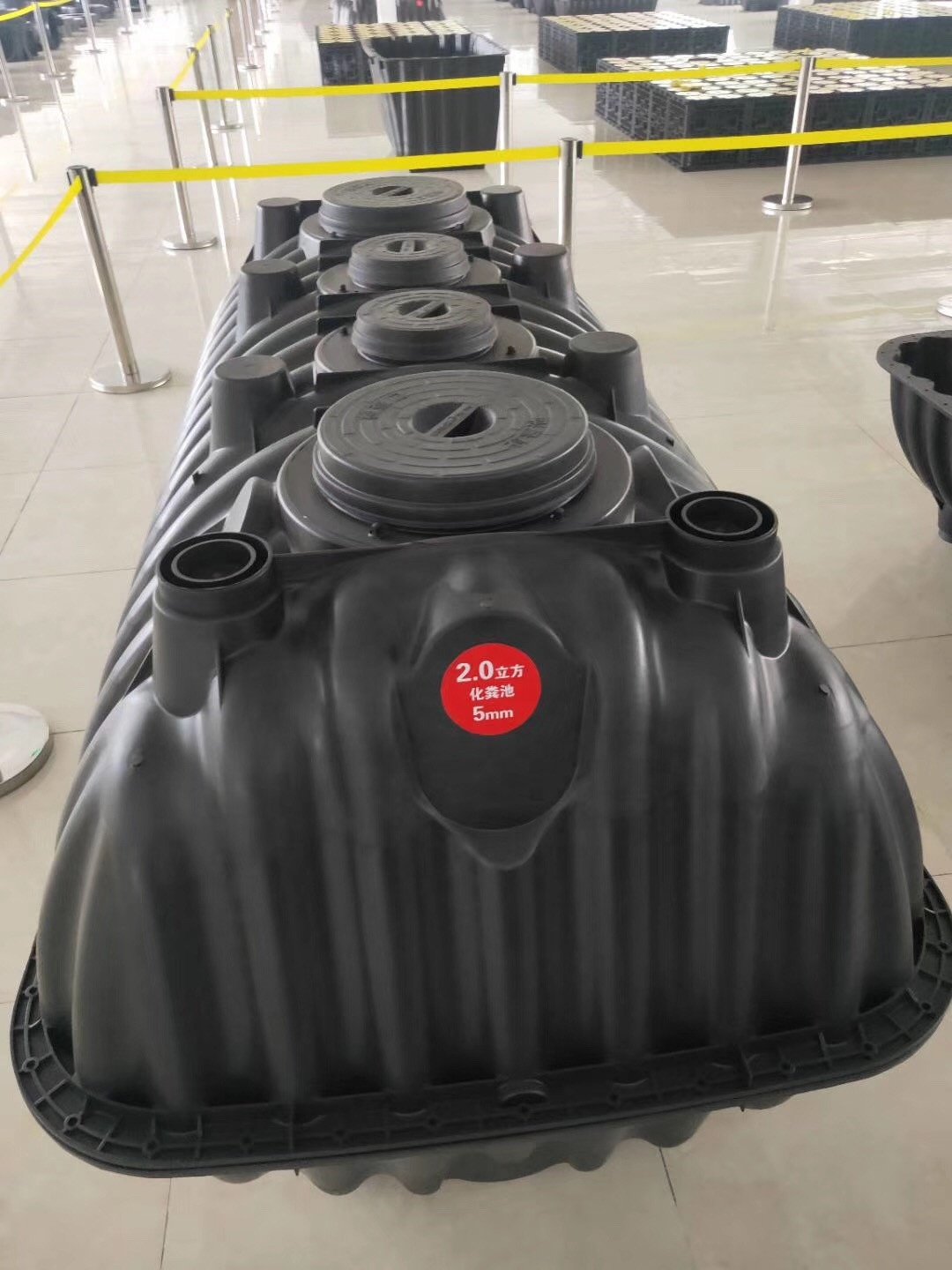 2500L PE Three Chamber Bio Digester Septic Tanks for sewage treatment PE PP household biogas stackable plastic septic tank