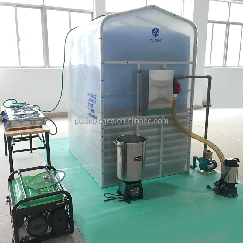 biogas from organic waste portable biogas digester plant for home use cooking heating lighting