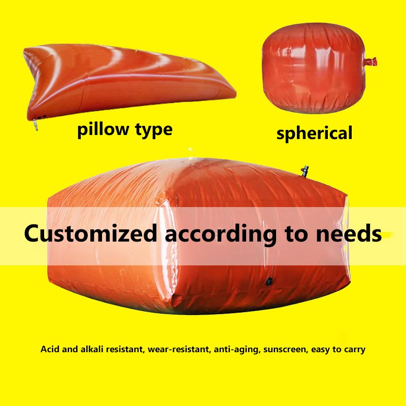 Soft biogas pool sewage storage red mud film biogas bag sewage fermentation air storage bag pig farm