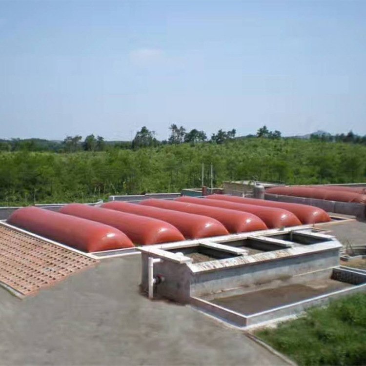 Soft biogas pool sewage storage red mud film biogas bag sewage fermentation air storage bag pig farm