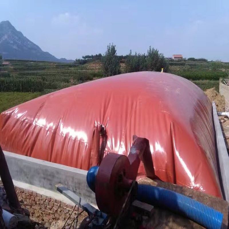 Soft biogas pool sewage storage red mud film biogas bag sewage fermentation air storage bag pig farm