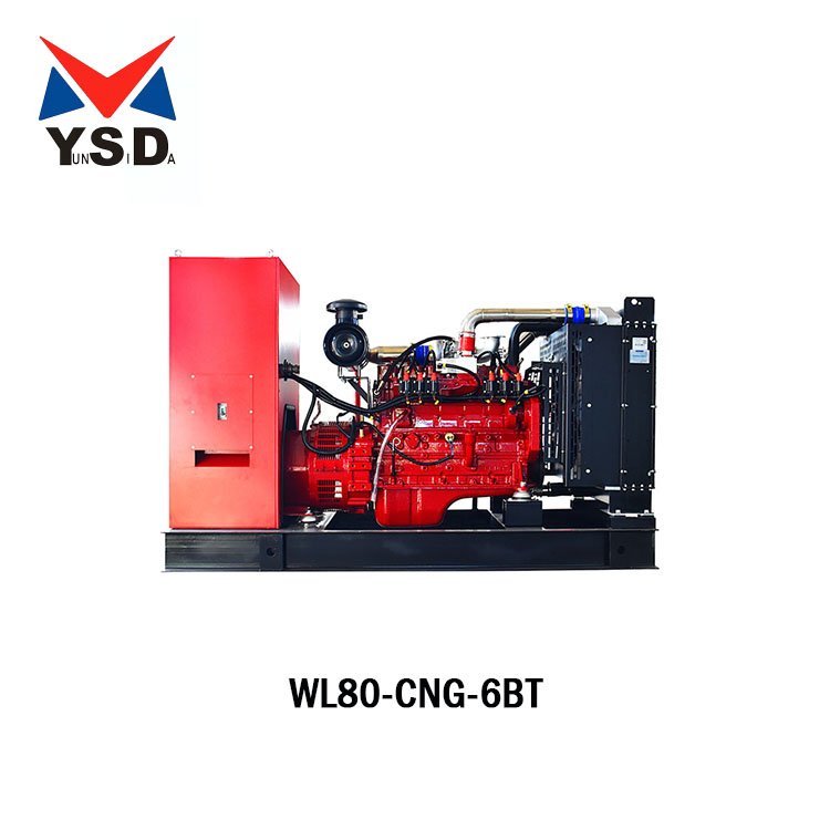 High Power High Power Generation Efficiency 80KW Burning Rapidly 6BTA Propane Generator