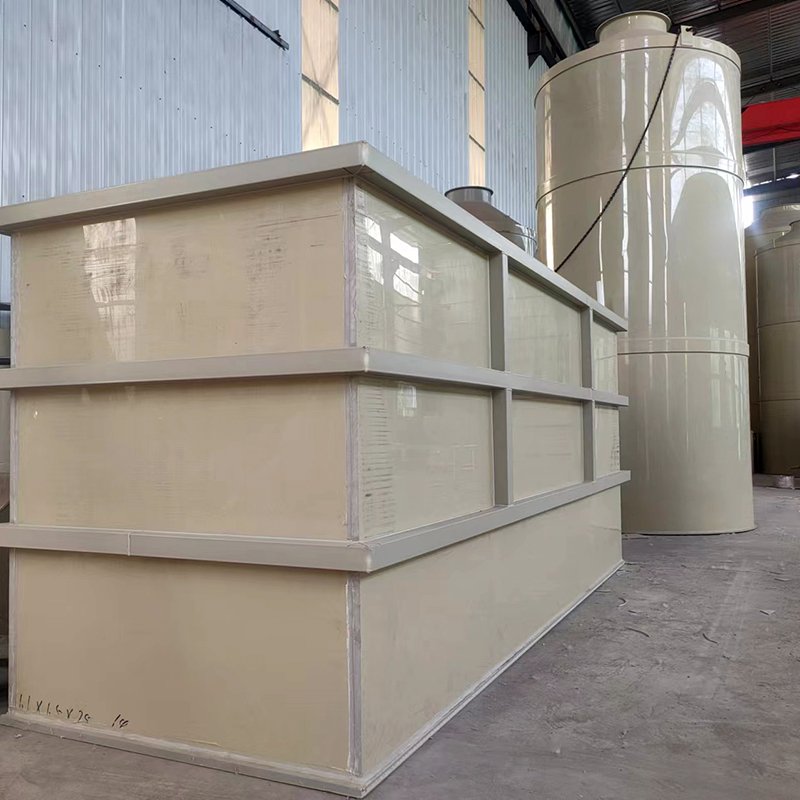 pp spray tower industry environment protection stainless steel wet scrubber waste gas treatment acid mist dust removal equipment