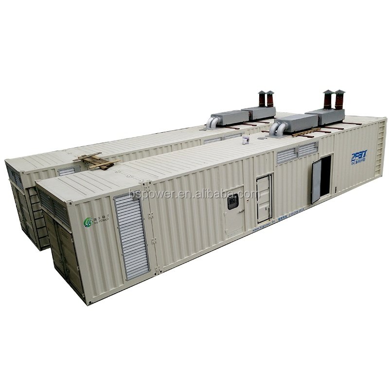 500kw biogas Natural gas power Gas Turbine Generator Set with UK brand engine methane Gas Generator