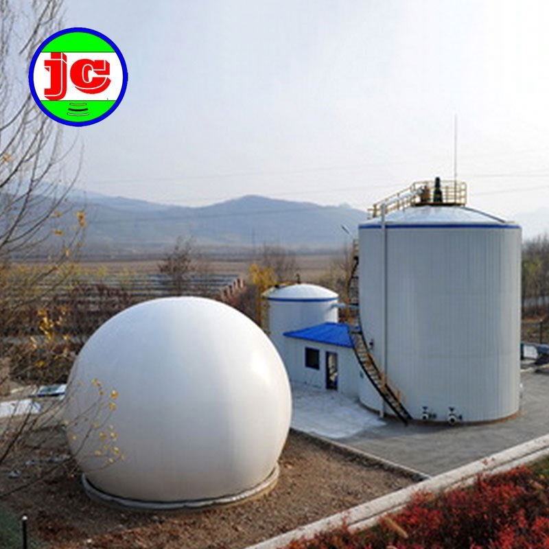 Double membranes bio gas storage balloon