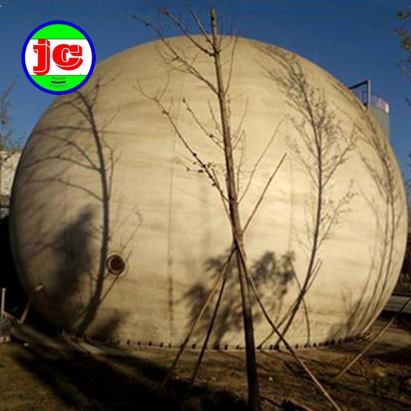 Double membranes bio gas storage balloon