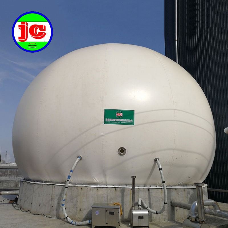 Double membranes bio gas storage balloon